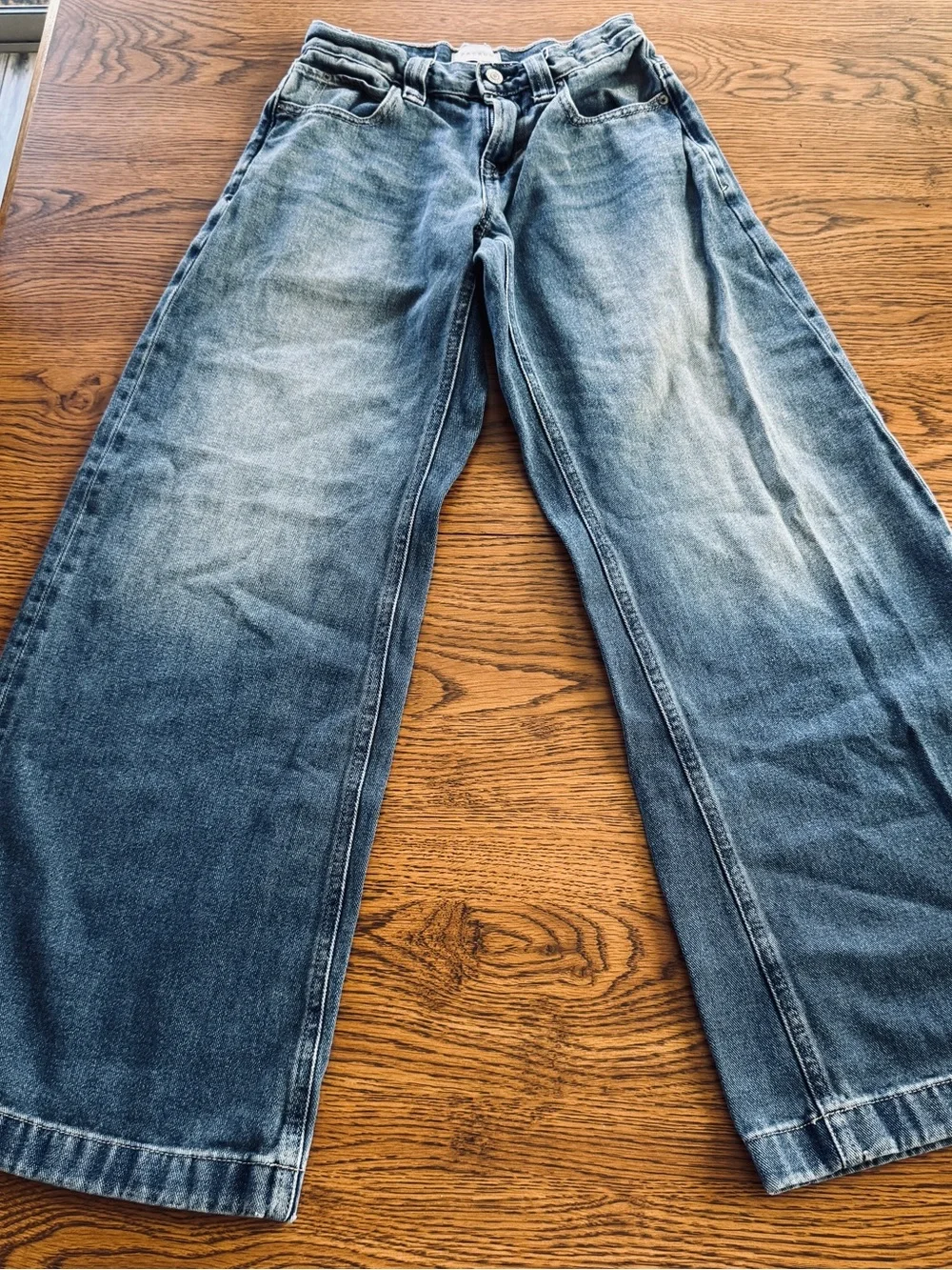 PacSun Women’s Sloane Ultra Baggy Size 22 Blue Denim - Picture 2 of 7